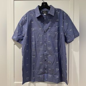 NWOT Twin Islands Shaka 🤙🏼 Aloha Shirt from Hawaii with 2017 receipt L